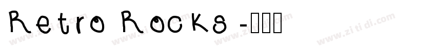 Retro Rocks字体转换
